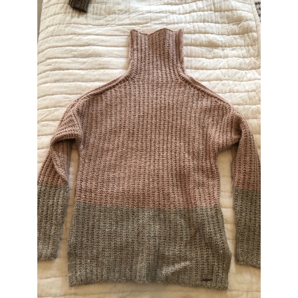 Abercrombie Color Block Turtleneck Sweater